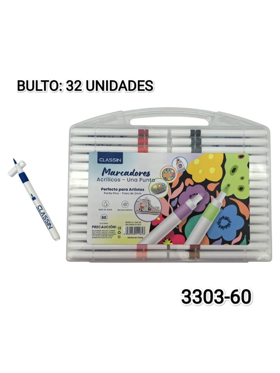 Marcadores 60U 3303-60