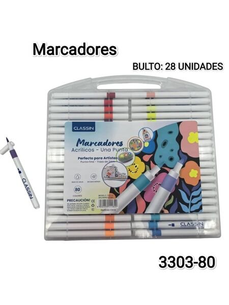 Marcadores 80U 3303-80