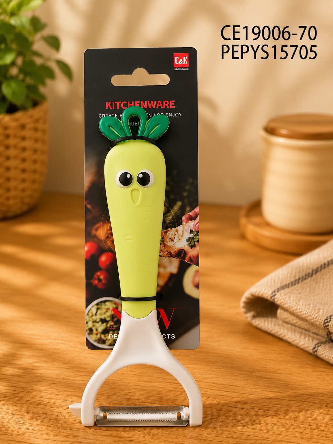 Pelador Horizontal de Verduras con Diseño Divertido CE19006-70