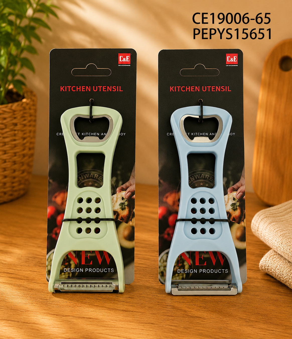Pelador Multifunción con Abrebotellas Integrado CE1906-65