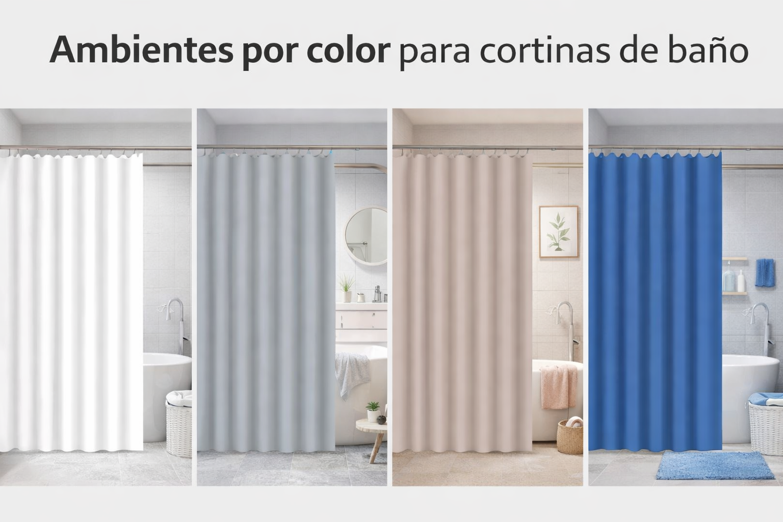 Cortina de Baño Liso YF34368