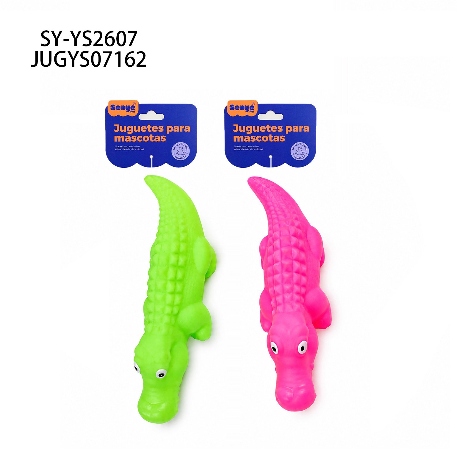 JUGUETE DE GOMA CON FORMA DE COCODRILO