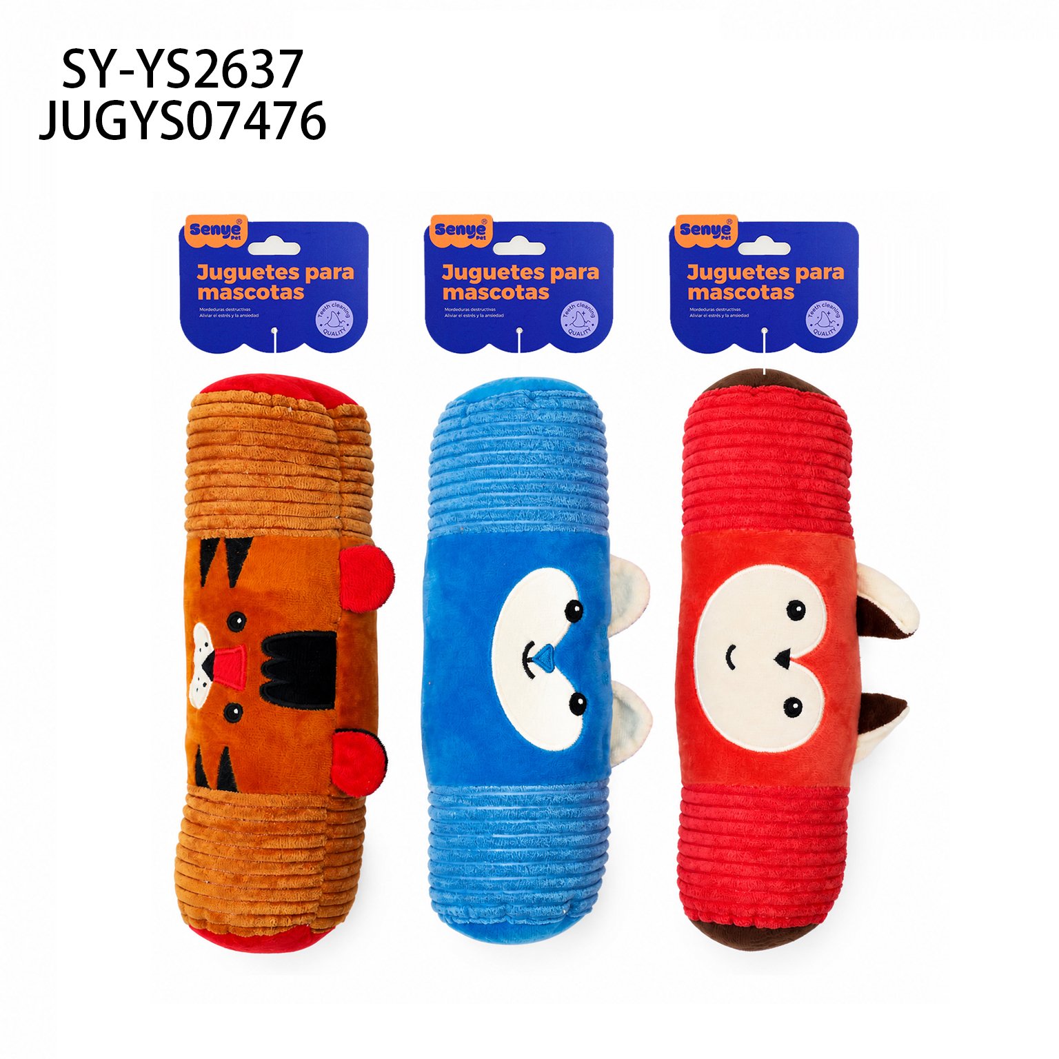 JUGUETE DE PELUCHE CILÍNDRICO