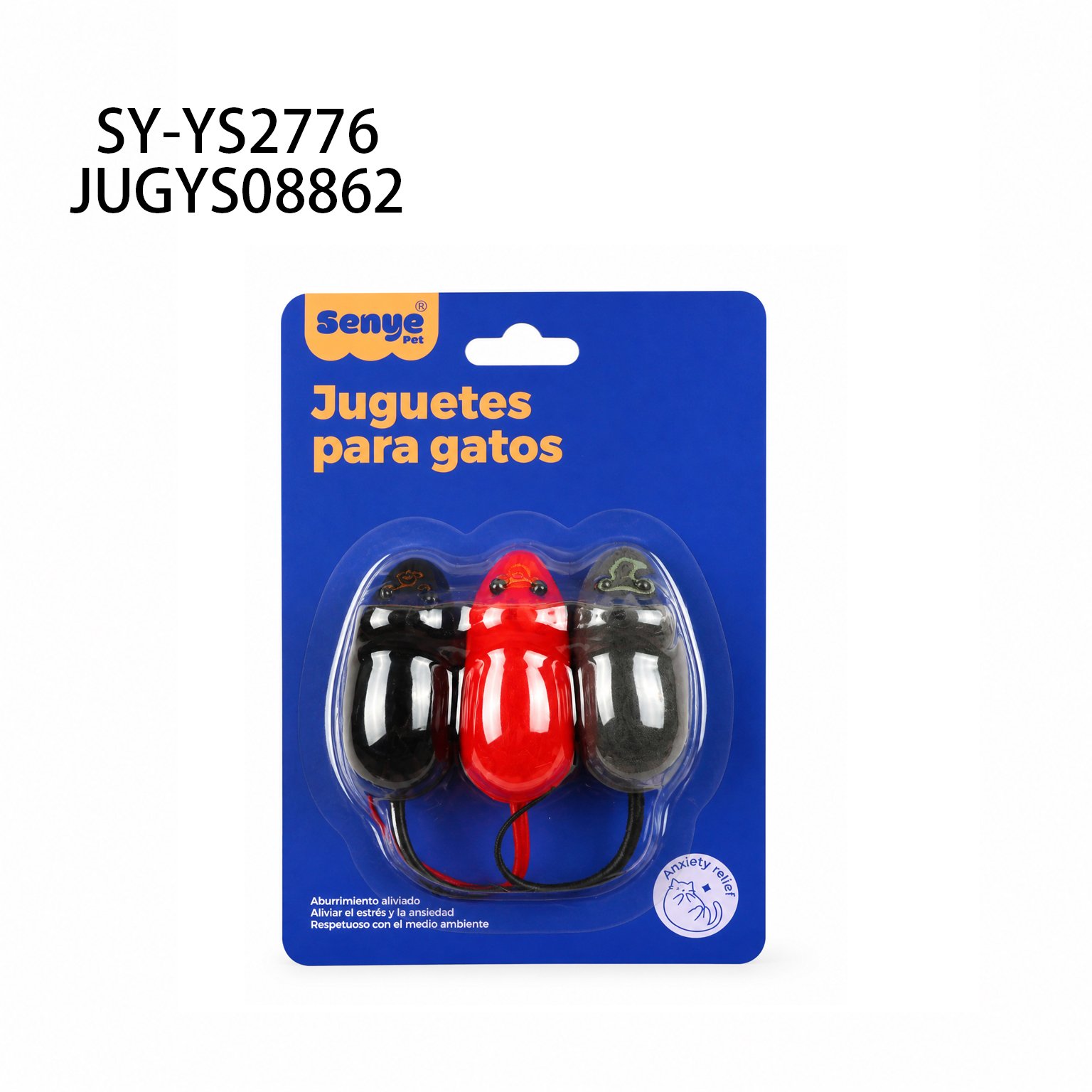 SET DE RATONES DE JUGUETE PARA GATOS