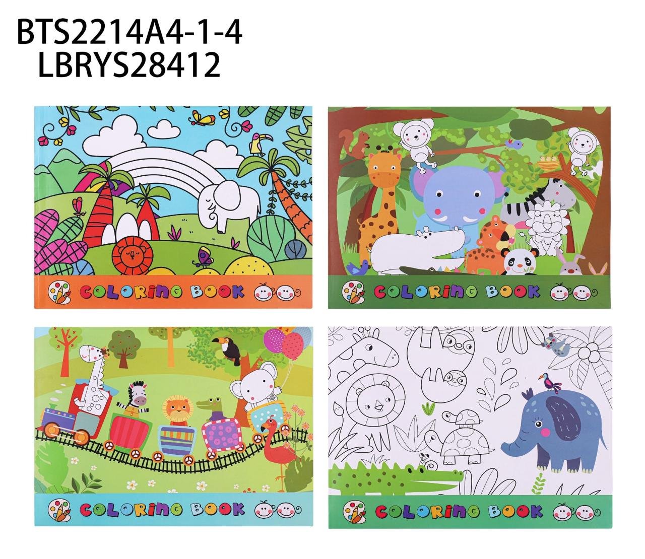 LIBRO PARA COLOREAR A4 ,BTS2214A4-1-4