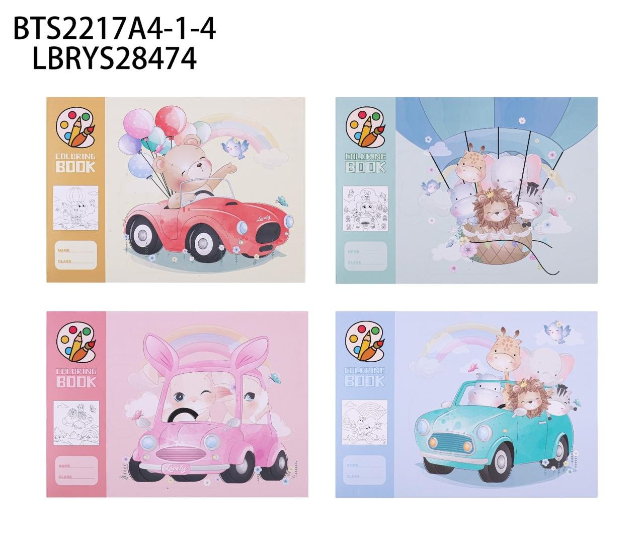 LIBRO PARA COLOREAR A4 ,BTS2217A4-1-4