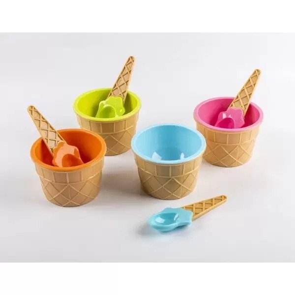 POTE HELADO C/CUCHARA SURT.9*7CM 4939262