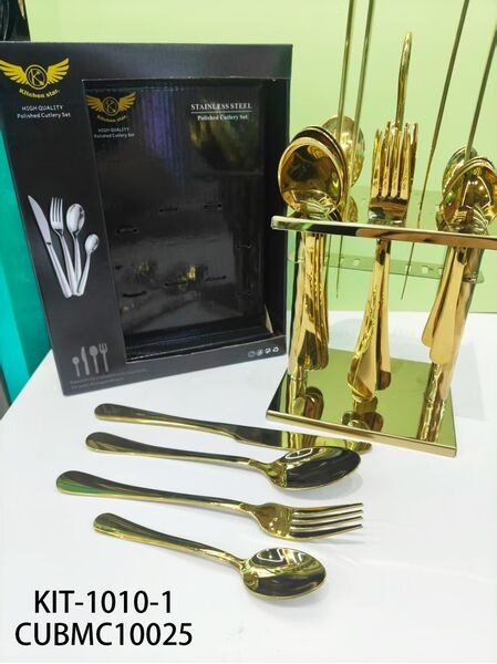 SET DE CUBIERTO DORADO 24PCS KIT-1010-1