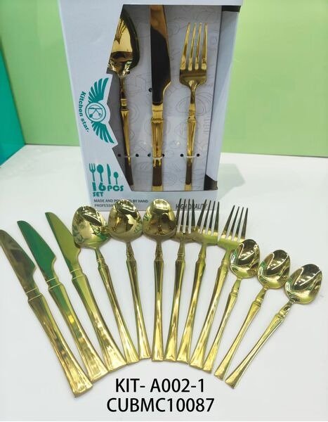 SET DE CUBIERTO DORADO KIT-A002-1