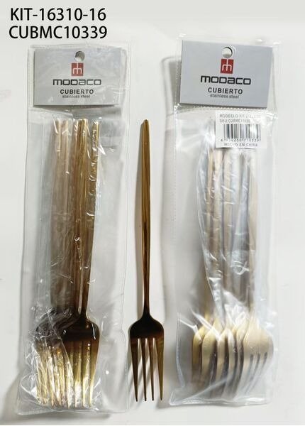 SET DE TENEDOR 6PCS KIT-16310-16