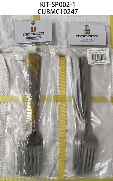 TENEDOR DORADO 6PCS KIT-SP002-1