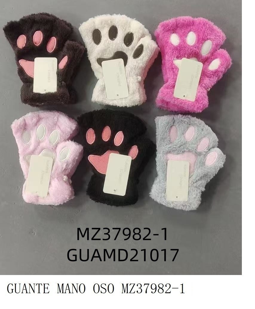 GUANTE MANOS OSO SIN DEDO MZ37982-1-480