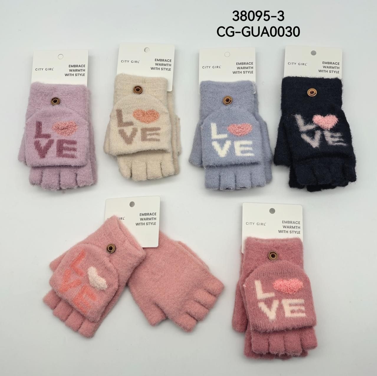 GUANTE SIN DEDO LOVE 38095-3-480