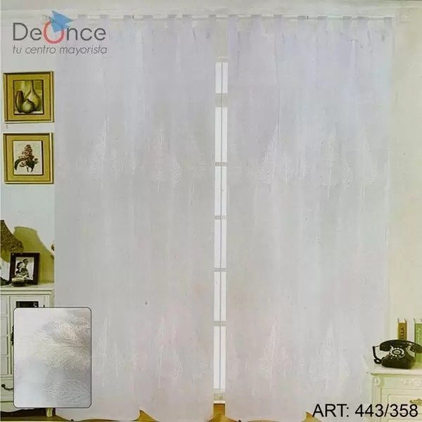 CORTINA DE AMBIENTE BORDADA 443-20P