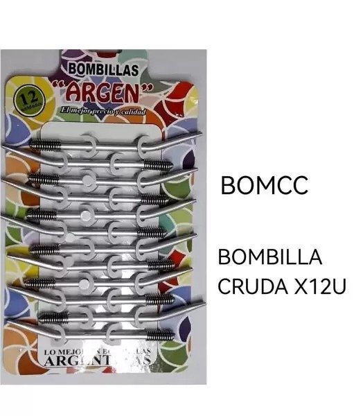 BOMBILLA NIQUELADA ARGEN BOMN