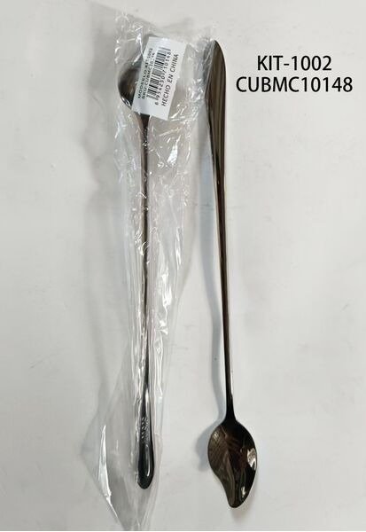 CUCHARA DE ACERO LARGO KIT-1002