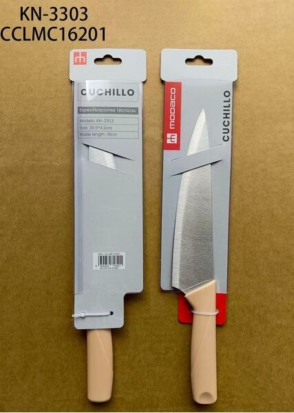 CUCHILLO "8"ROSADO KN-3303-96
