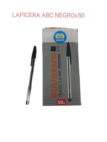 ..LAPICERA NEGRO CAJA*50 LIB9522