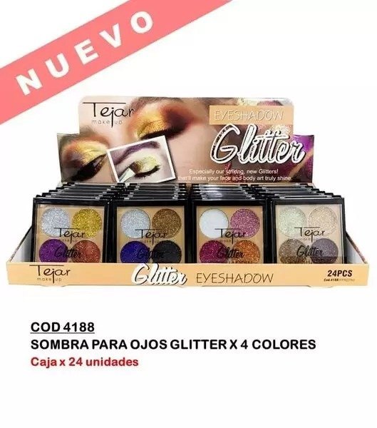 GLITTER EYESHADOW*4 COLOR FP92276 COD4188