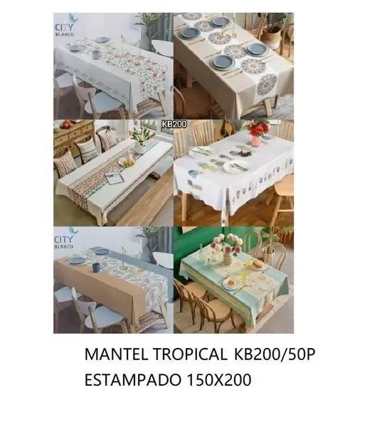 MANTEL TROPICAL ESTAM.150X200 KB200