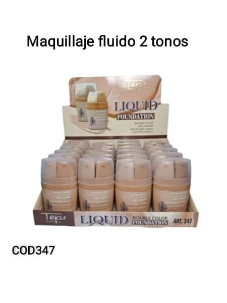 MAQUILLAJE FLUIDO 2 TONOS COD347