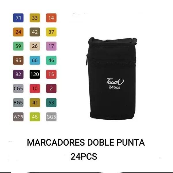 MARCADORES CON BOLSA 24U LWFB-24-60