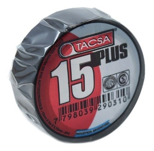 Cinta Tacsa Negro 5Mts 175008