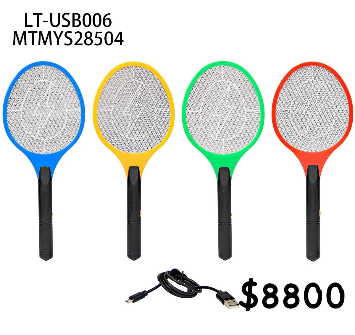RAQUETA ELÉCTRICA RECARGABLE PARA MOSQUITOS LTUSB006